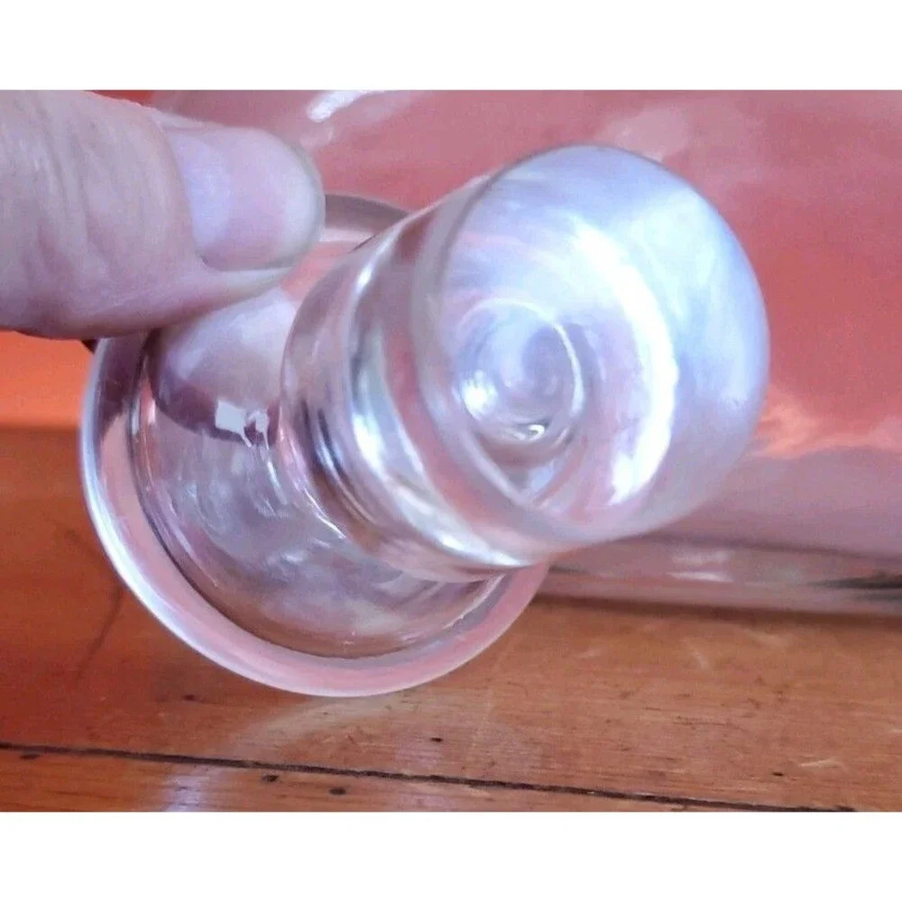 Blenko Williamsburg C6 W Glass Bottle Hand-blown Ship Decanter With Stopper Euc